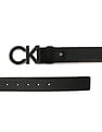 Calvin Klein Jeans Logo Inlay Leather Belt