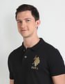U.S. Polo Assn. Denim Co. Metallic Logo Polo Shirt