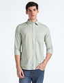 Flying Machine Spread Collar Slim Fit Shirt