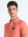 Flying Machine Appliqued Pique Polo Shirt