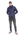 Flying Machine High Neck Hooded Quilted Jacket