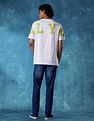 Flying Machine Men Slash Slim Tapered Fit Jeans