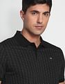 Arrow Sports All Over Print Cotton Polo T-Shirt