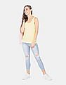 U.S. Polo Assn. Women U-Neck Ribbed Knit Tank
