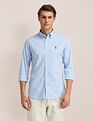 U.S. Polo Assn. Denim Co. Vertical Striped Oxford Weave Shirt