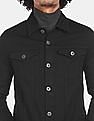 Flying Machine Spread Collar Denim Jacket