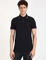Tommy Hilfiger Solid Regular-Fit Cotton Polo Shirt