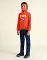 U.S. Polo Assn. Kids Boys Brand Printed Hooded Sweatshirt