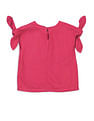 U.S. Polo Assn. Kids Girls Tie Up Sleeves Regular Top