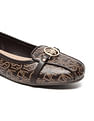 U.S. Polo Assn. Women Panelled All Over Monogram Ballerinas
