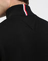 Tommy Hilfiger Cotton Zip Mock Neck Sweater