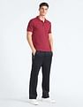 Flying Machine Cotton Pique All Over Print Polo Shirt
