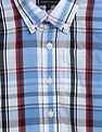 Tommy Hilfiger Kids Boys Checks Regular-Fit Cotton Shirt