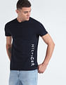 Tommy Hilfiger Vertical Ink Logo Print T-Shirt