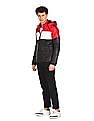 Flying Machine Hooded Long Sleeve Colour Block Jacket