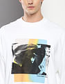 Calvin Klein Layered Photo Print Oversized Sweatshirt