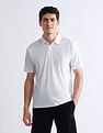 USPA Active Textured Slim Fit Polo Shirt