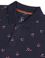 AD by Arvind Cotton All-Over Print Polo Shirt