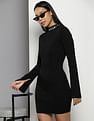 Calvin Klein Intarsia Logo Sweater Dress
