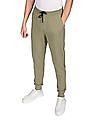 Calvin Klein Men Olive Slim Fit Brand Tape Joggers