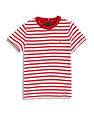 Tommy Hilfiger Boys Red Horizontal Striped T-Shirt