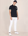 U.S. Polo Assn. Striped Sleeve Hem Logo Polo Shirt