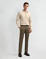 Arrow Mid Rise Carson Tapered Fit Trousers