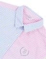 U.S. Polo Assn. Kids Girls Vertcial Striped Colorblocked Top