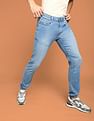 Flying Machine Mid Rise Stone Wash Joggers Jeans