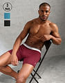 USPA Innerwear Mid Rise Solid 1667 Trunks - Pack Of 3