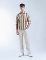 Flying Machine Vertical Striped Color Of Home Shirt