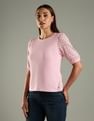 Tommy Hilfiger Cut-Work Slim-Fit Cotton T-Shirt