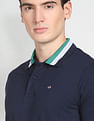 Arrow Sports Striped Collar Cotton Polo Shirt