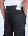 Flying Machine Slash Slim Tapered Fit Jeans
