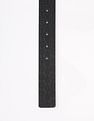 Calvin Klein Printed Black Leather Reversible Belts