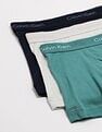 Calvin Klein Underwear Solid Multi Low Rise Trunks - Pack Of - 3