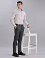 Tommy Hilfiger Regular-Fit Solid Mid Rise Trousers