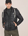 U.S. Polo Assn. Detachable Hood Nylon Solid Puffer Jacket
