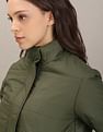 U.S. Polo Assn. Women High Neck Solid Padded Jacket