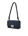 Tommy Hilfiger Solid Blue Pu Shoulder Bag