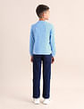 U.S. Polo Assn. Kids Boys Brand Printed Regular Fit Sweatshirt