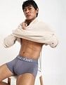 Calvin Klein Underwear Mid Rise Solid Grey Trunks
