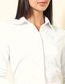 U.S. Polo Assn. Women Concelaed Placket Solid Shirt
