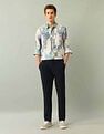 Arrow Newyork Abstract Satin Shirt