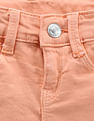 U.S. Polo Assn. Kids Girls Unfinished Hem Solid Shorts