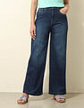 U.S. Polo Assn. Women High Rise Wide Leg Jeans