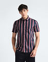 Flying Machine Vertical Stripe Cotton Shirt