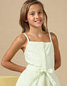 U.S. Polo Assn. Kids Girls Vertical Striped Mini Dress