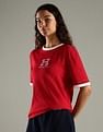Tommy Hilfiger Printed Regular Fit Cotton T-Shirt