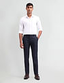 Arrow Newyork Checked Slim Fit Trousers